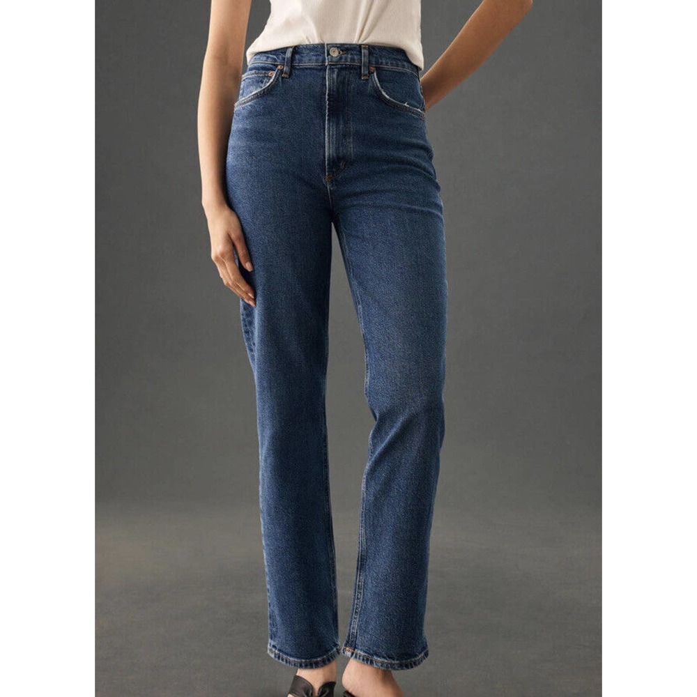 Agolde High Rise Stovepipe Jeans Womens Size 26 in Aspire Denim Wash Straight